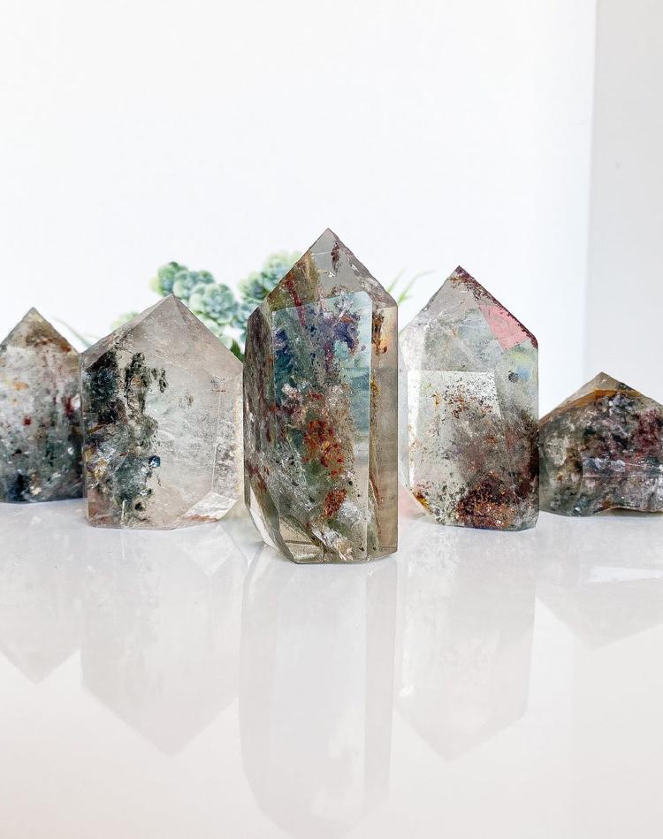 Beautiful Garden Quartz Crystal With Beautiful Rainbows The