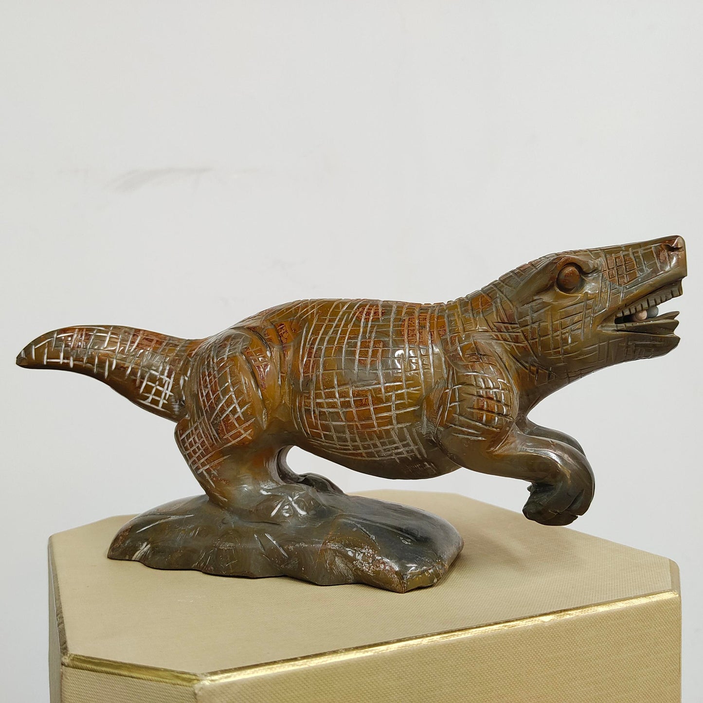 Handmade Jade Dinosaur