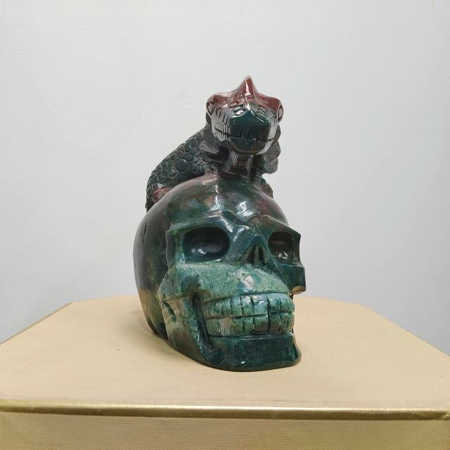 Ocean Jasper chamelemon Skull