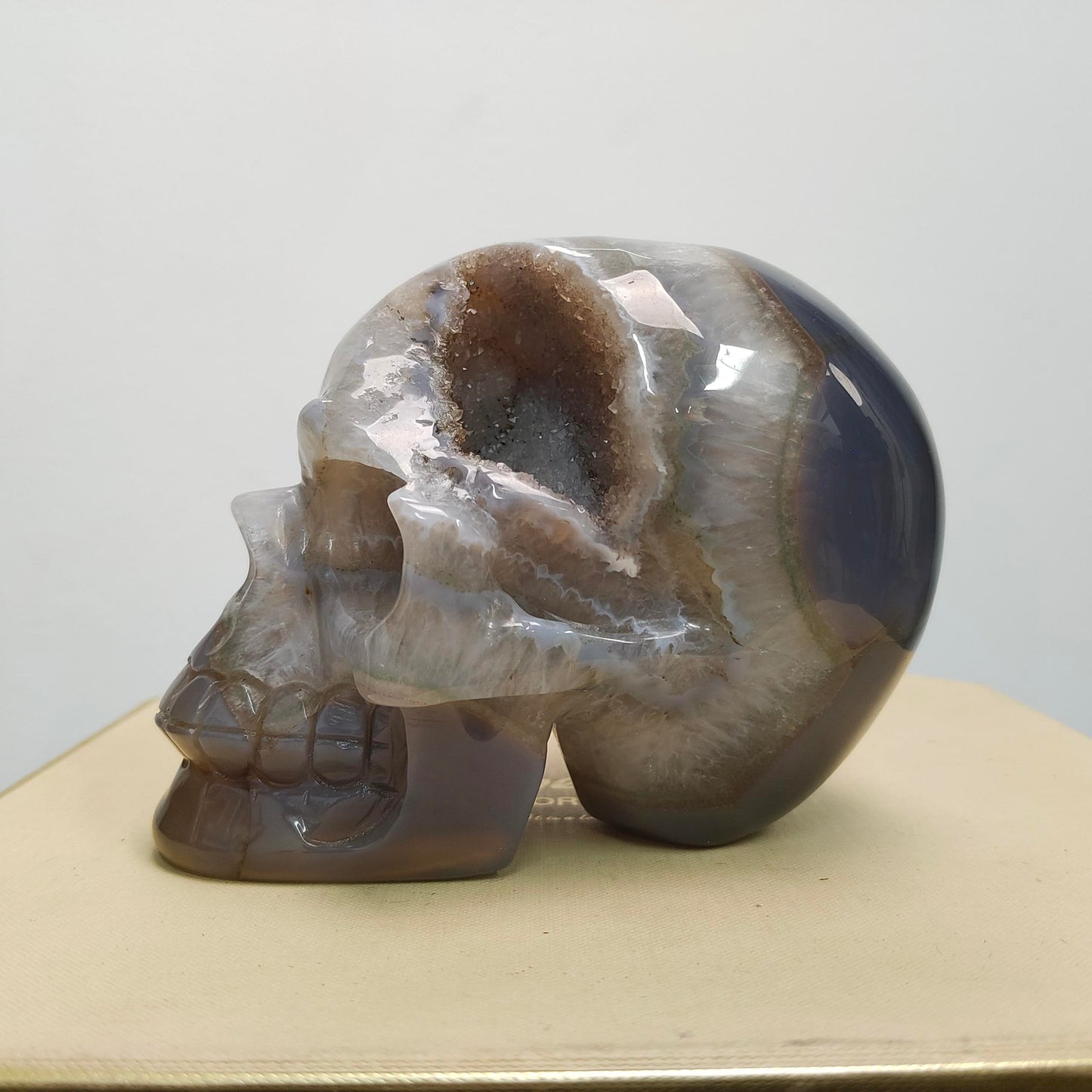 Handmade Agate Skull