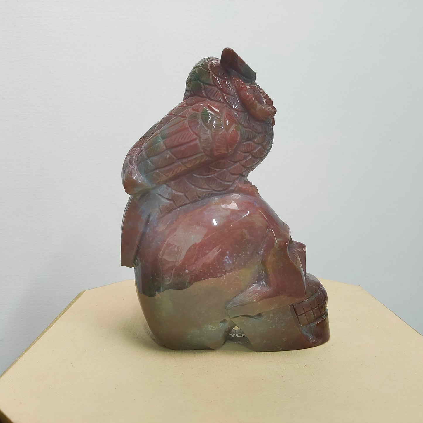 Ocean Jasper Owl & Skull