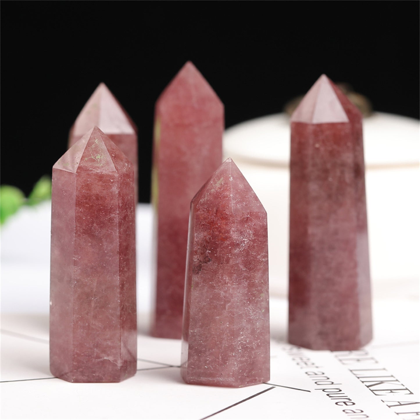 Strawberry Quartz Tower-live