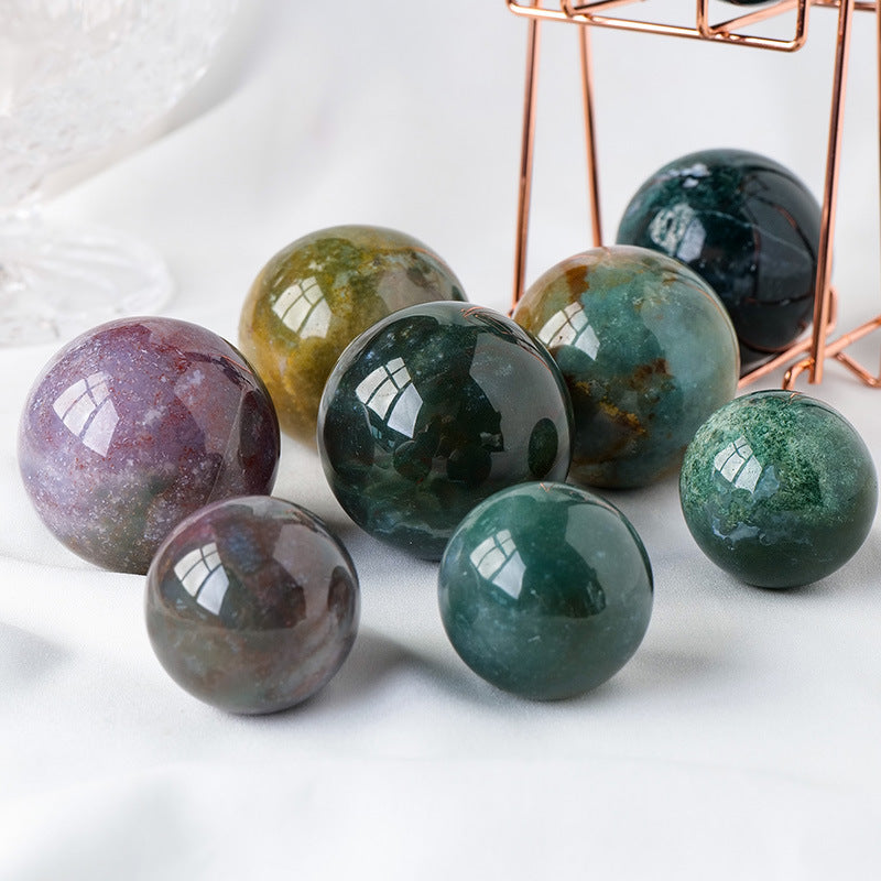 Ocean jasper sphere-live