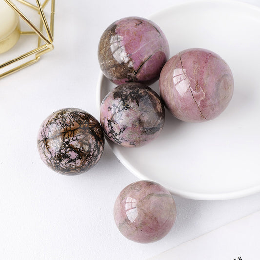 Rhodonite Sphere-live