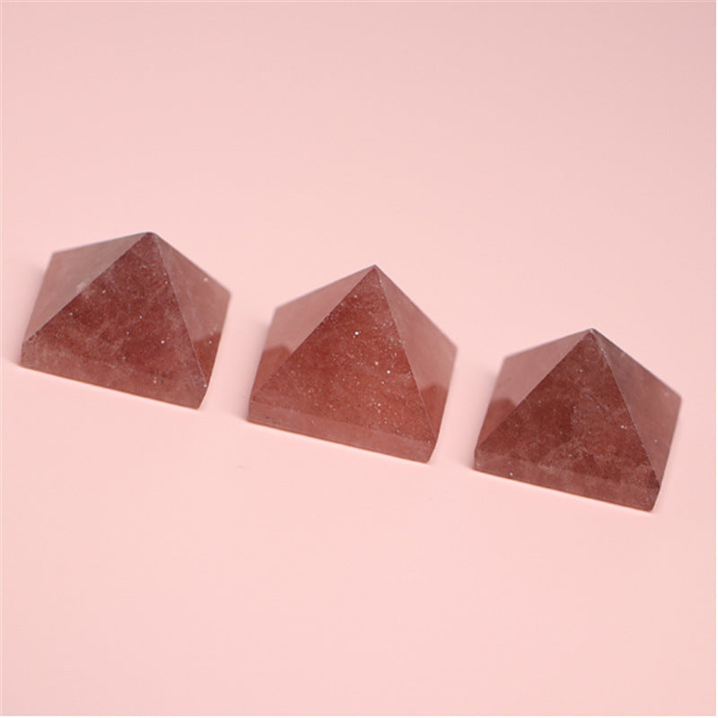Strawberry Quartz Pyramid