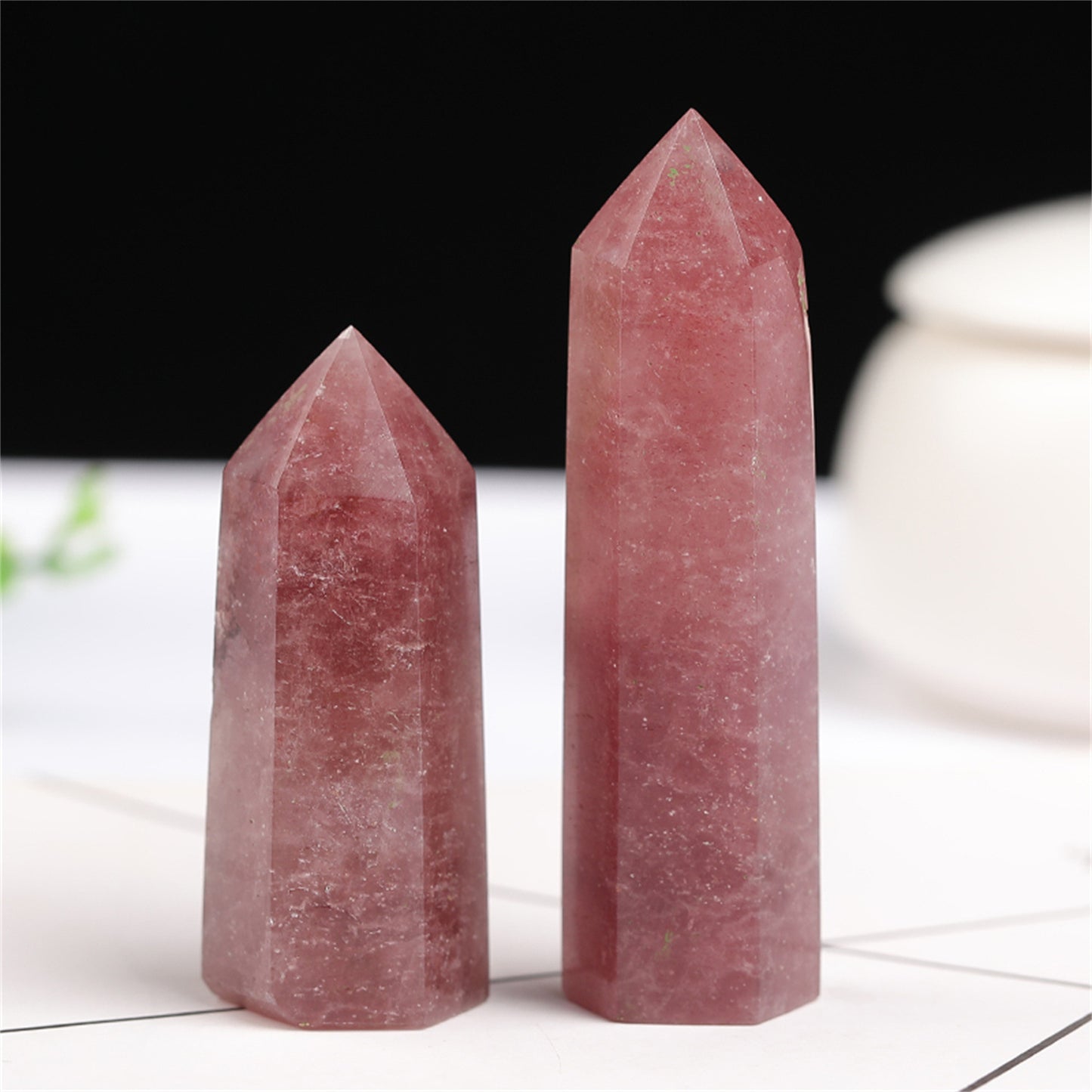 Strawberry Quartz Tower-live