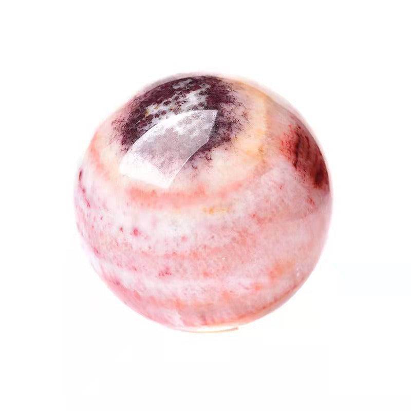 Rhodochrosite sphere-live