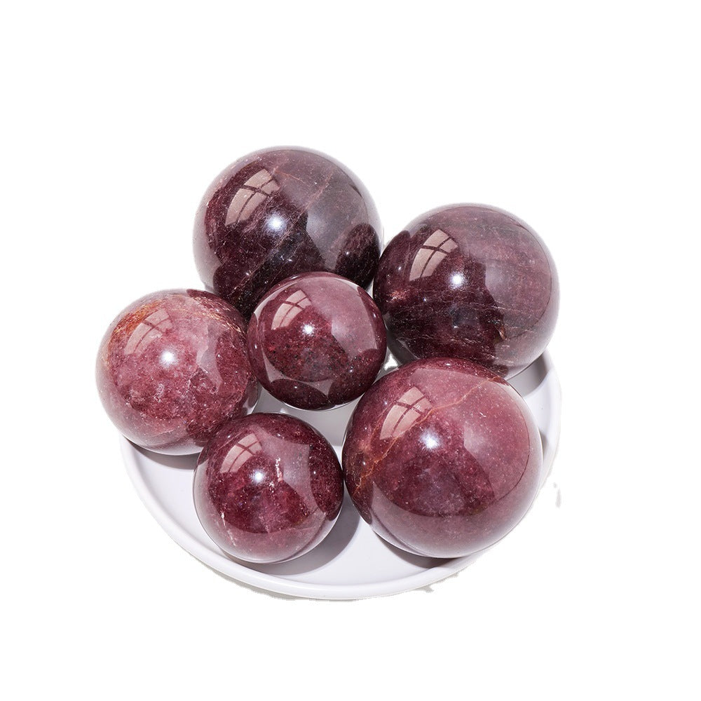 Strawberry Quartz Sphere-live