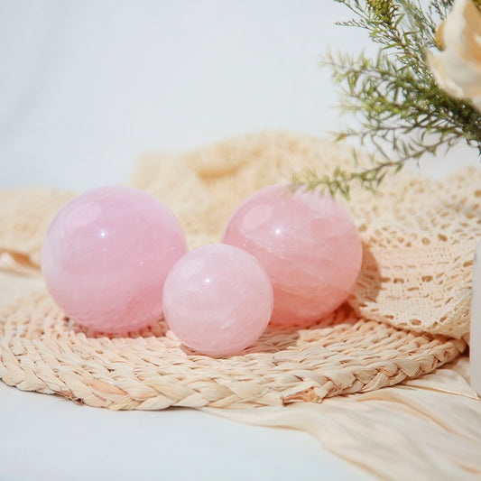Rose Quartz sphere-live
