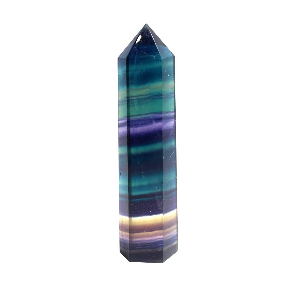 Rainbow fluorite Tower-live