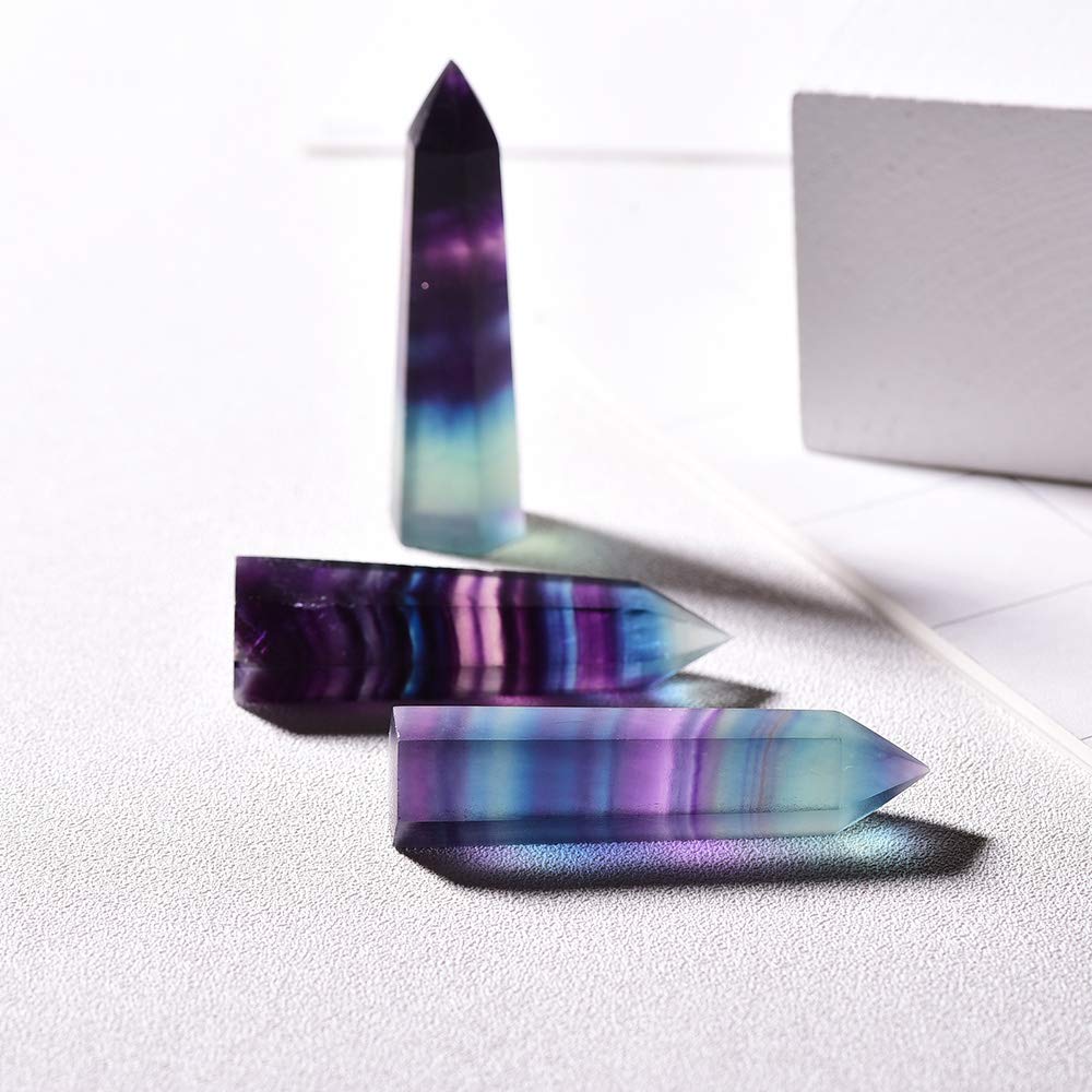 Rainbow fluorite Tower-live