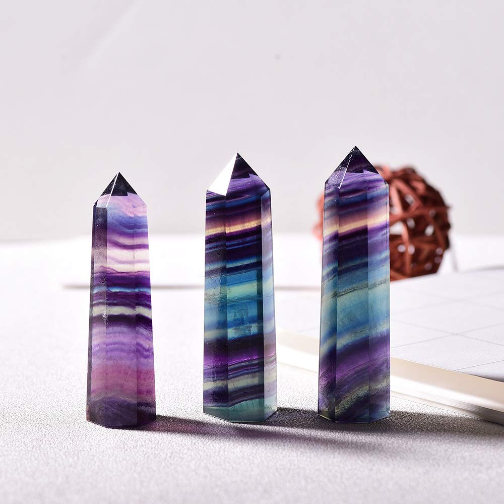 Rainbow fluorite Tower-live