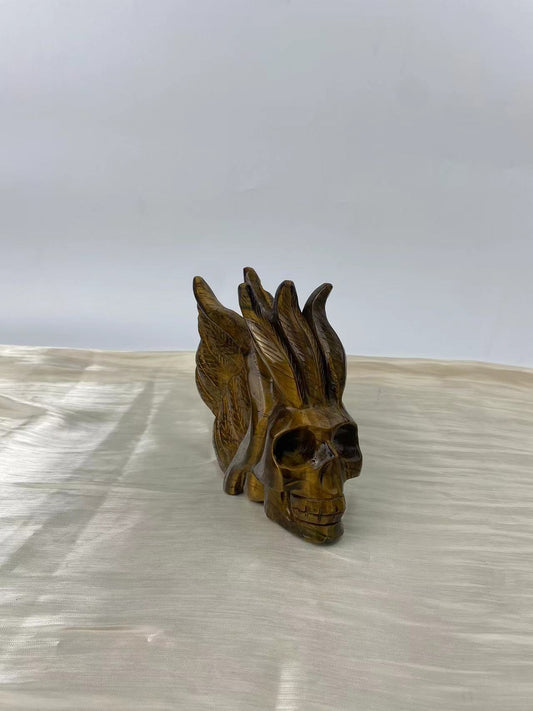 Tiger eye wing  skull