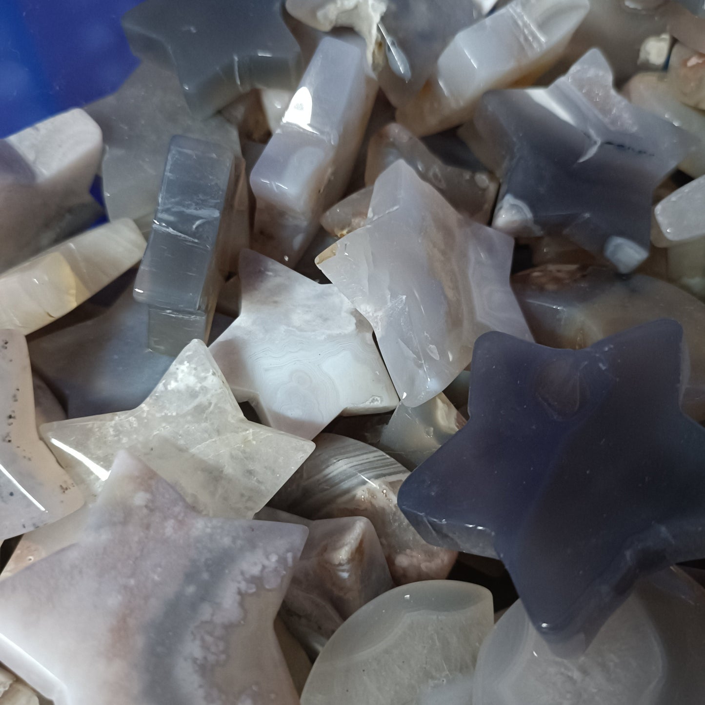 Buy 5 Pieces of Flower Agate Star Get 15 Extra Taking-No.4