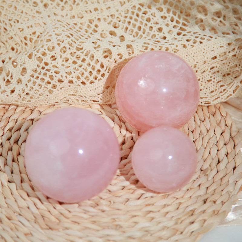 Rose Quartz sphere-live