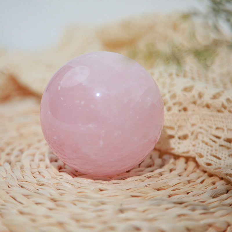 Rose Quartz sphere-live