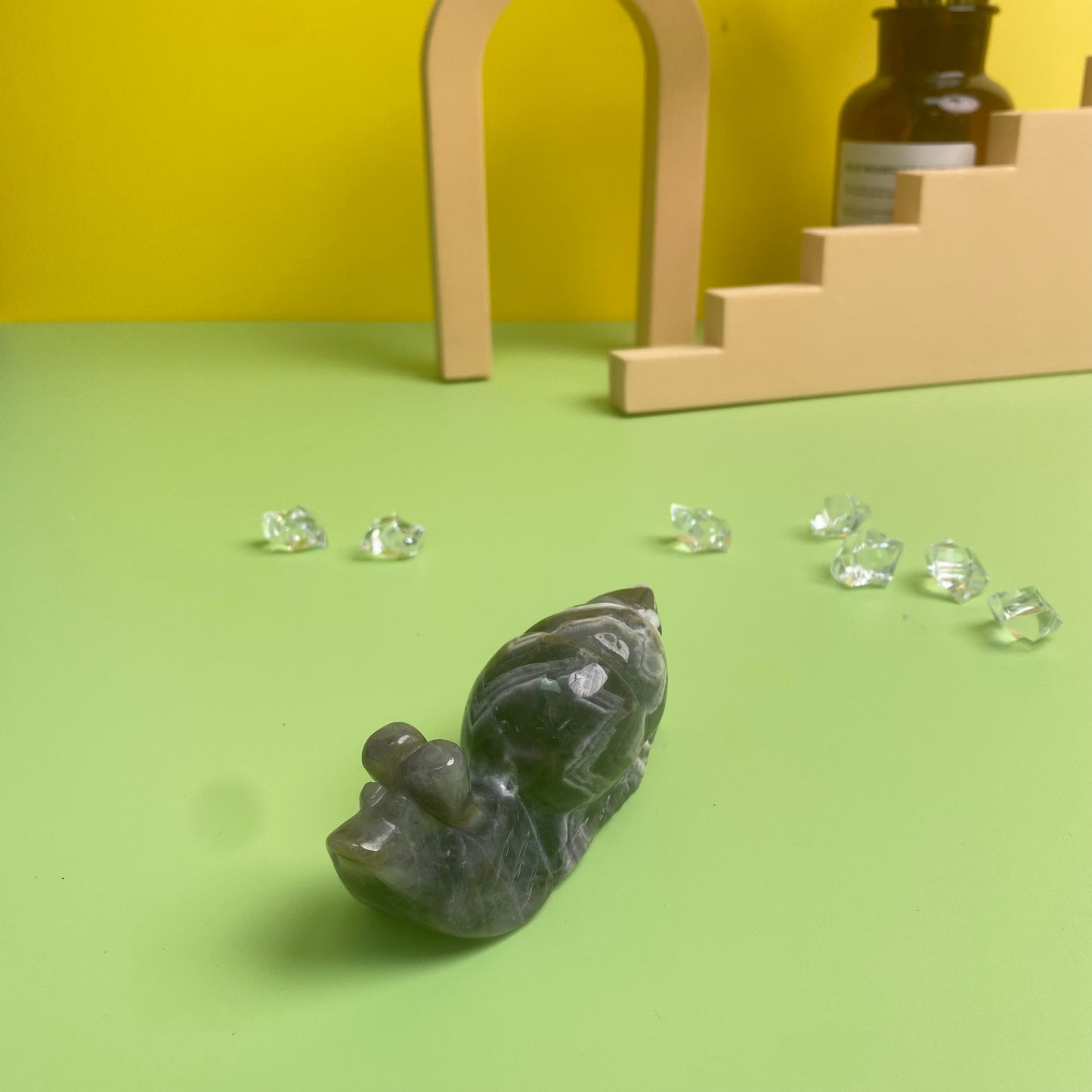 Crystal Snail Carving