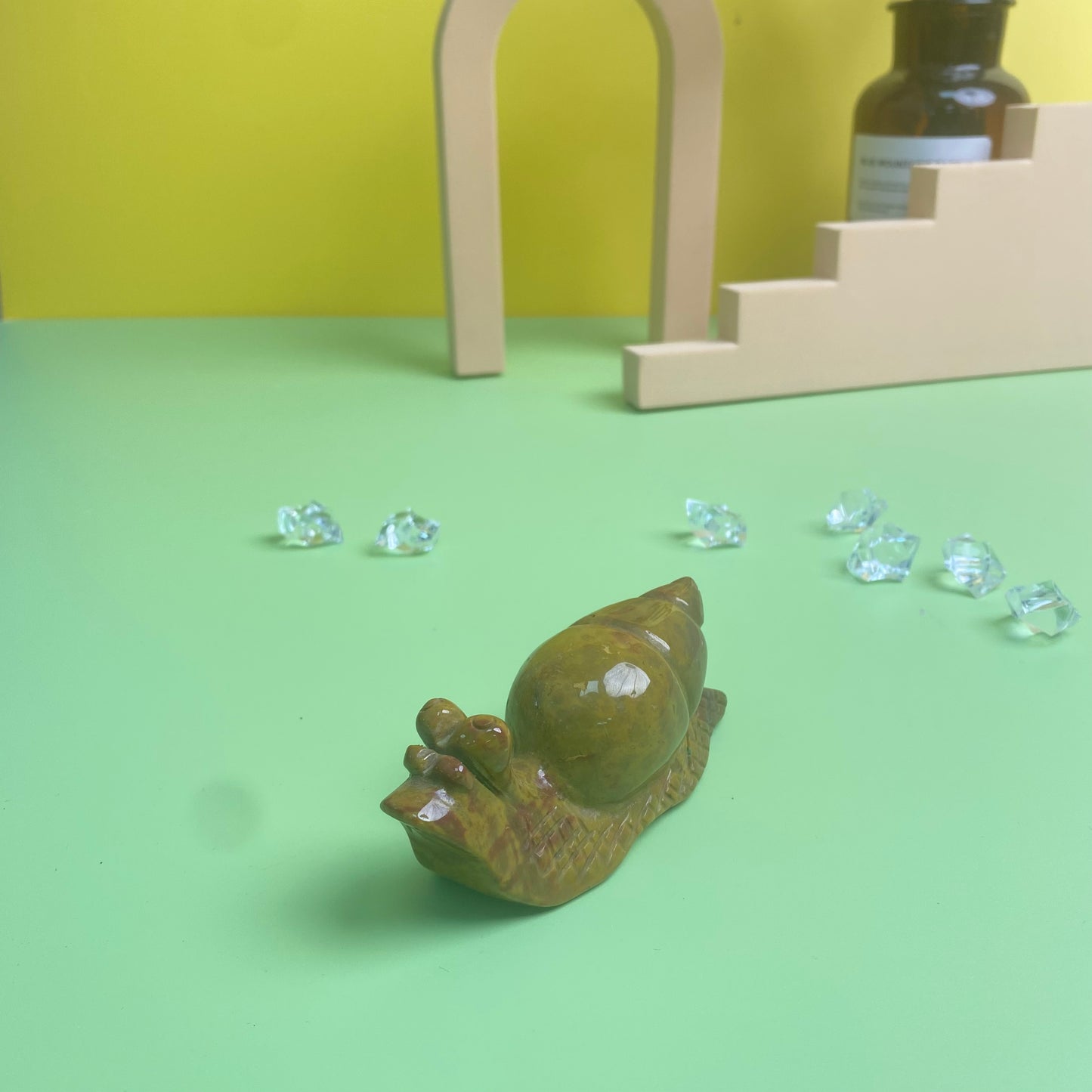 Crystal Snail Carving