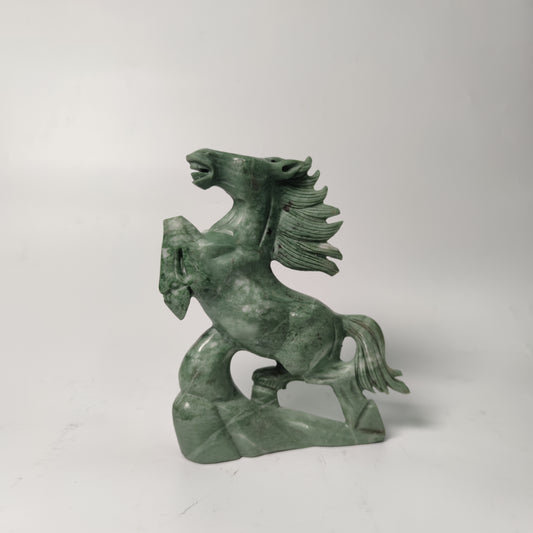 Green jade horse