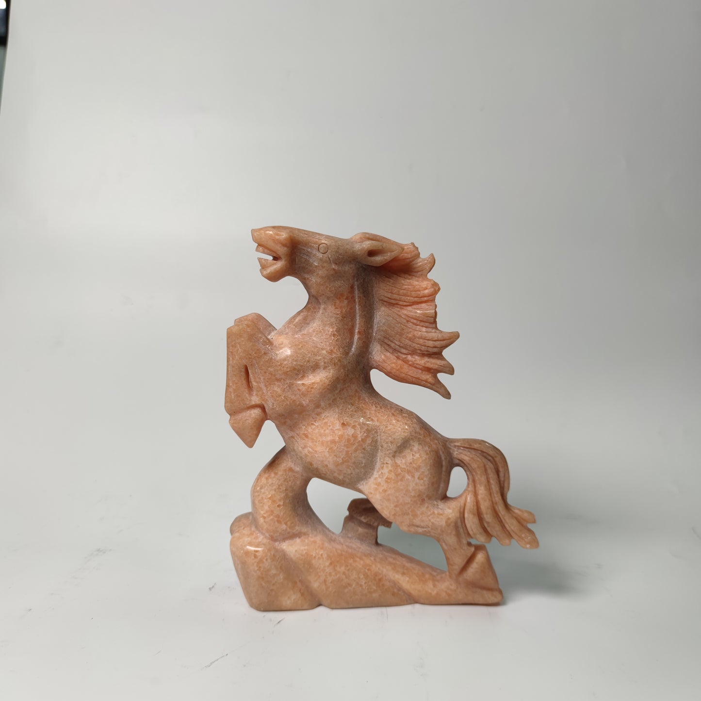Orange calcite horse
