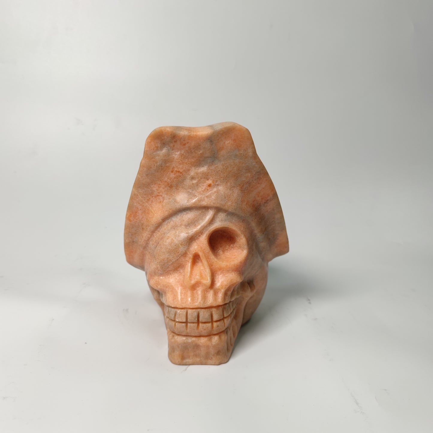 yellow calcite skull