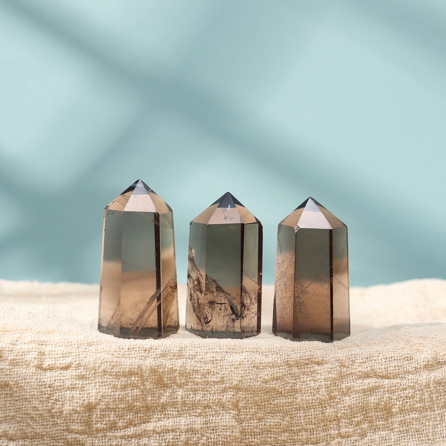 Smoky quartz tower