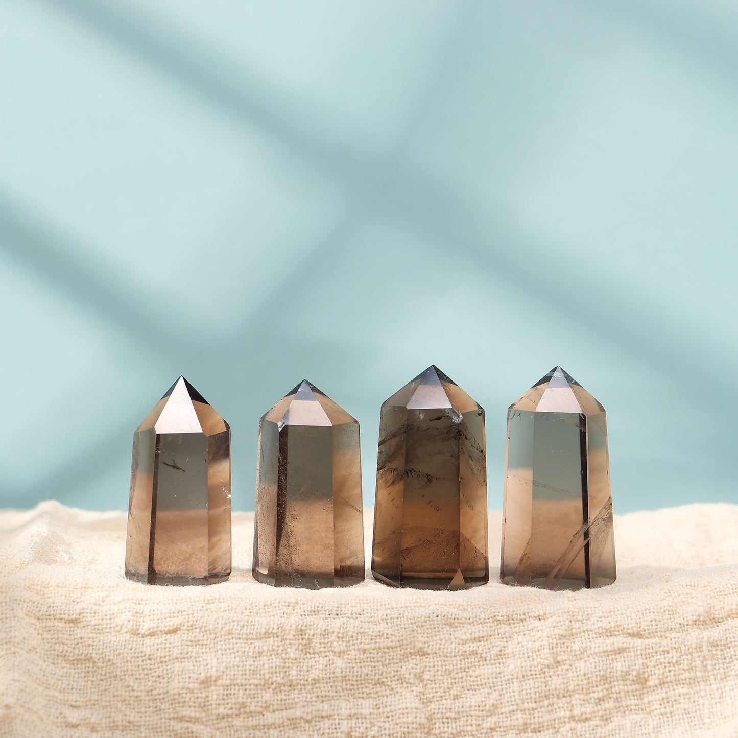 Smoky quartz tower