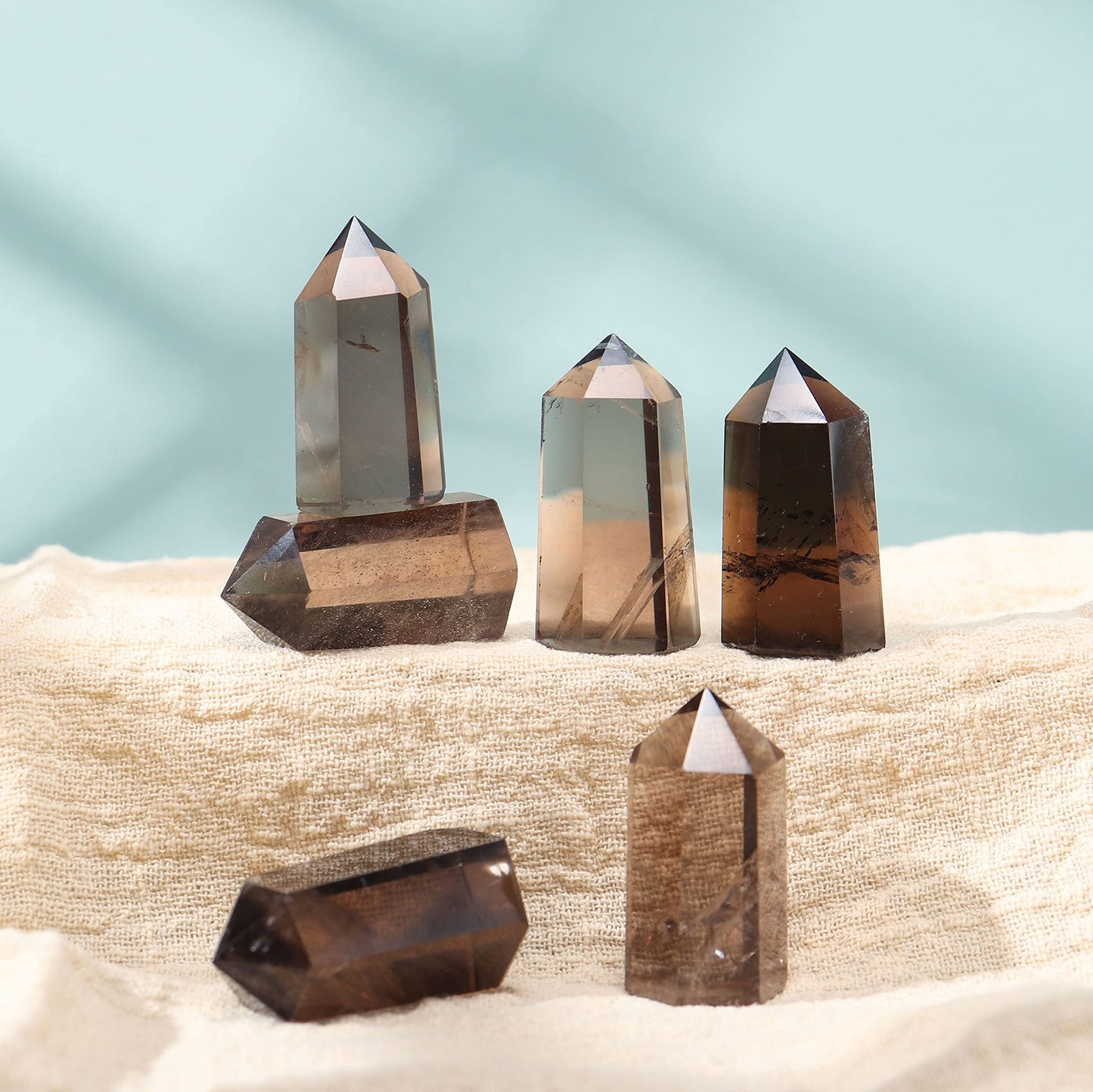 Smoky quartz tower