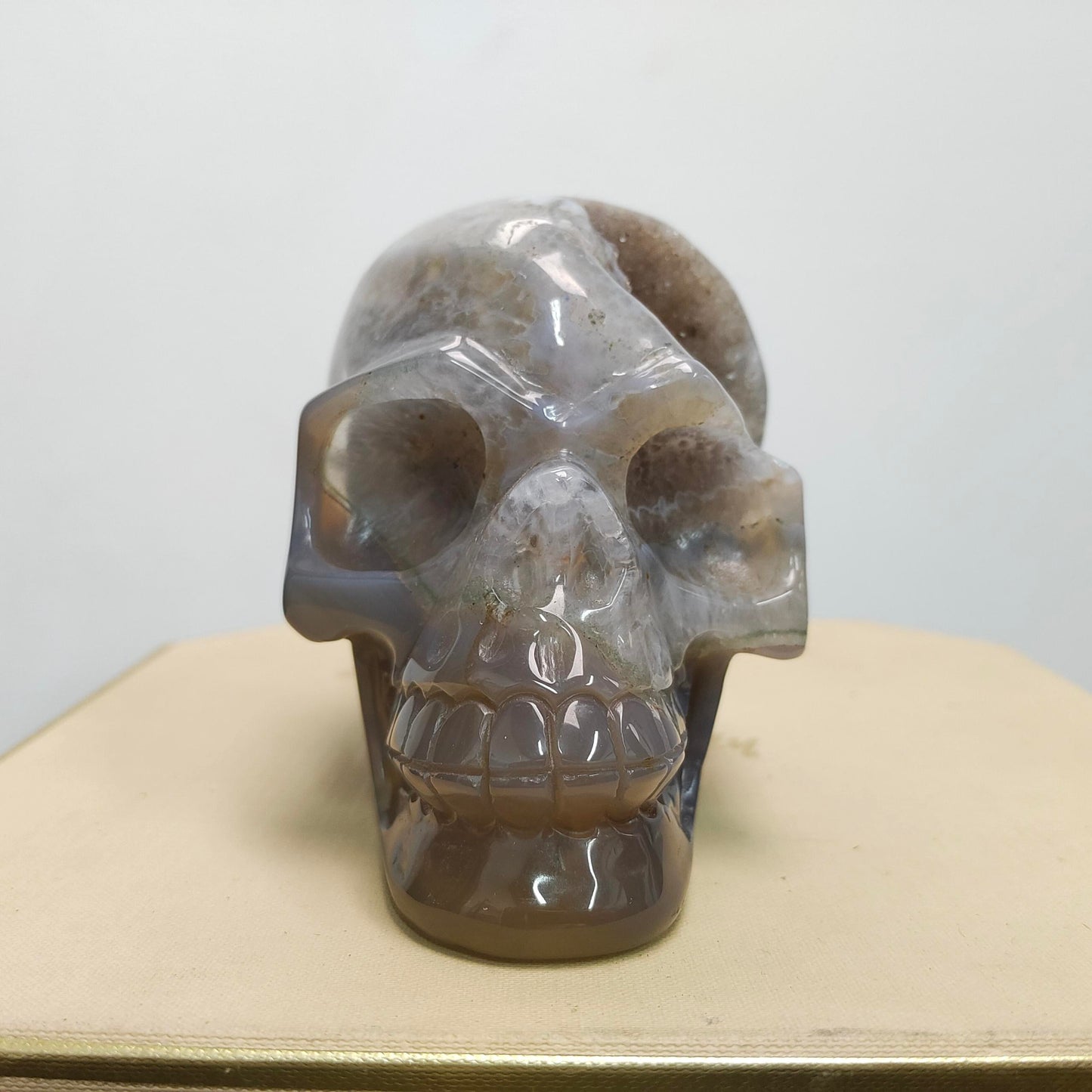 Handmade Agate Skull