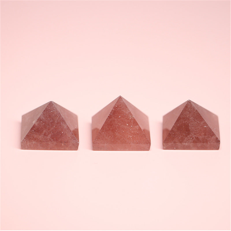 Strawberry Quartz Pyramid