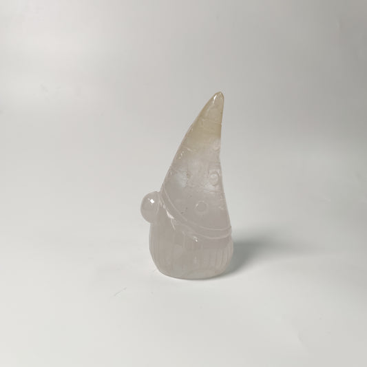 Clear quartz gnome