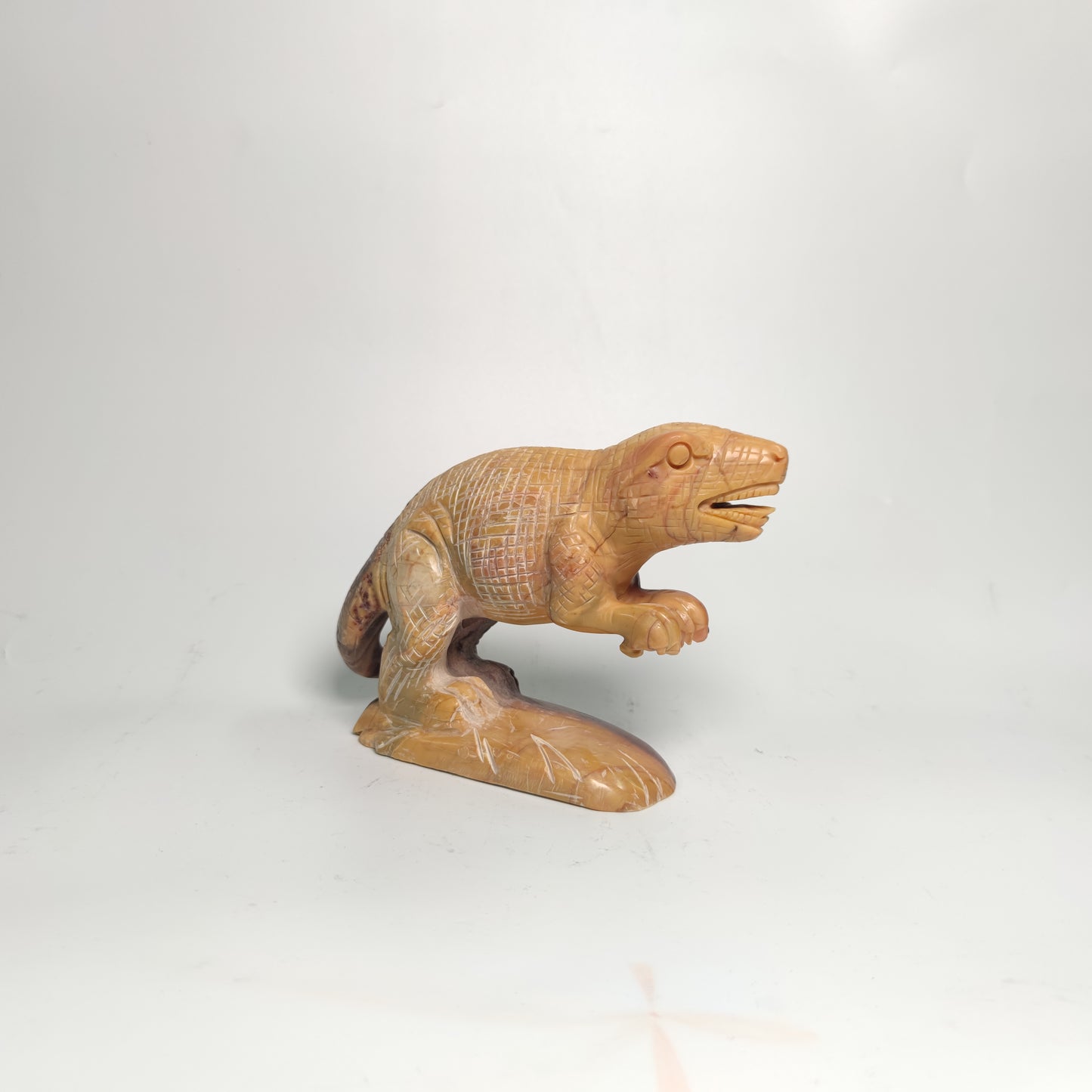 Gold Paste Jade Dinosaur