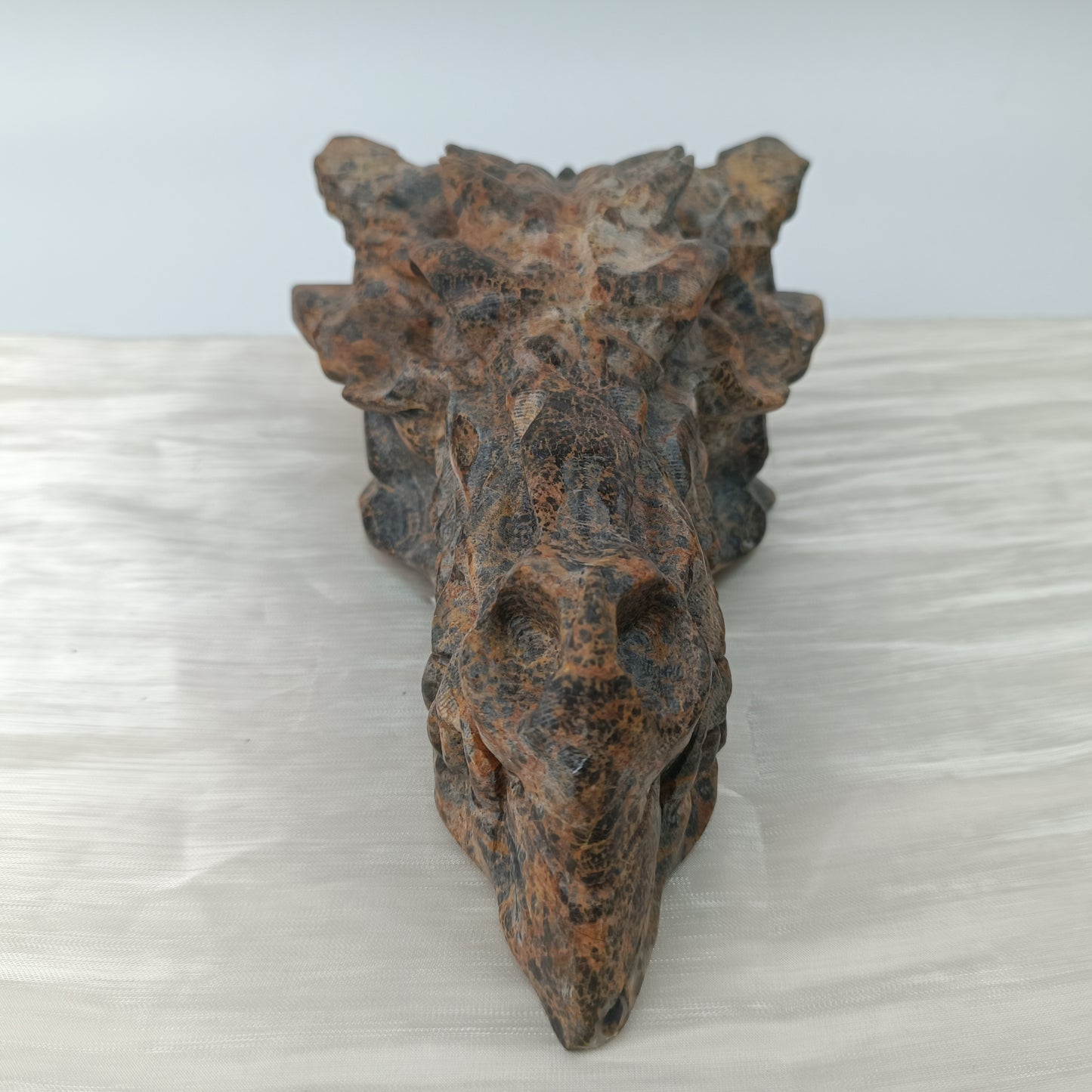 Orange calcite Dragon head